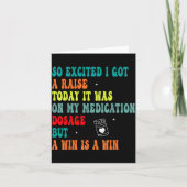 Carte Funny Medication Dosage Joke Dark Humor Sarcastic (Devant)