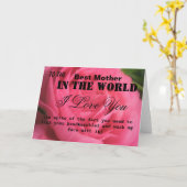 Carte Funny Meilleure mère (Fleur jaune)