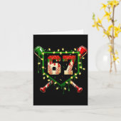 Carte Funny Meme 67 Christmas Baseball Ice Cream Men Boy (Fleur jaune)