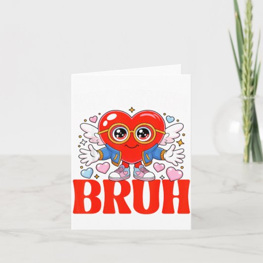 Carte Funny Meme 67 Six Seven Bruh Valentine Heart Women (Devant)