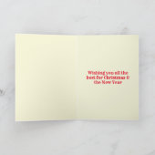 Carte Funny Meowy Christmas Card (Intérieur)