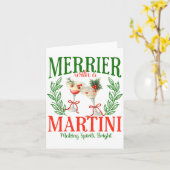 Carte Funny Merrier With A Martini Bachelorette Merry Ch (Fleur jaune)