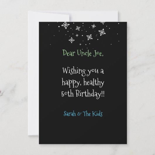 Carte Funny Middle Age Math Problem Birthday Card (Dos)