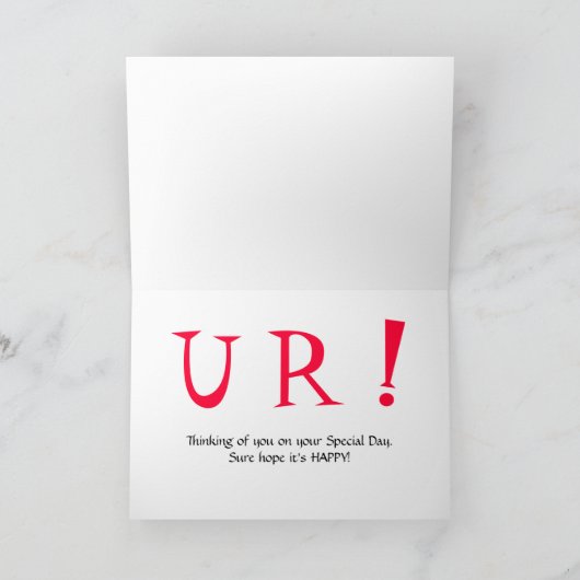 Carte Funny Missing You Birthday (Intérieur)