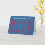 Carte Funny Missing You Birthday (Fleur jaune)