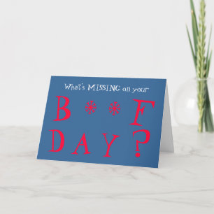 Carte Funny Missing You Birthday