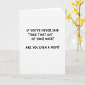 Carte Funny Mom Nose Outburst Card (Fleur jaune)