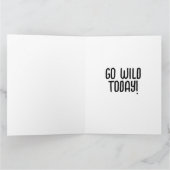 CARTE FUNNY MONKEY BANTHDAY GREETING CARD (Intérieur)
