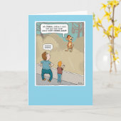 Carte Funny Monkey Business Anniversaire (Fleur jaune)