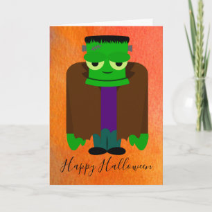 Carte Funny monstre franken thème Halloween