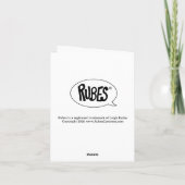Carte Funny Moses Ten Commandments Blank Greeting card (Dos)