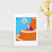 Carte Funny Moses Ten Commandments Blank Greeting card (Fleur jaune)