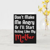 Carte Funny Mother's Day  (Fleur jaune)
