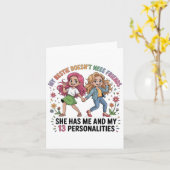 Carte Funny My Ie Doesn't Need More Friends She Has Me  (Fleur jaune)