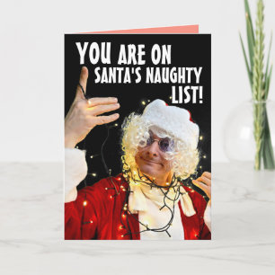 CARTE FUNNY NAUGHTLIST CHRISTMAS GREETING CARDS