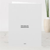 CARTE FUNNY NAUGHTY RETRO BANTHDAY GREETING CARD (Dos)