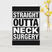 Carte Funny Neck Surgery Art For Men Women Injury Neck S (Fleur jaune)