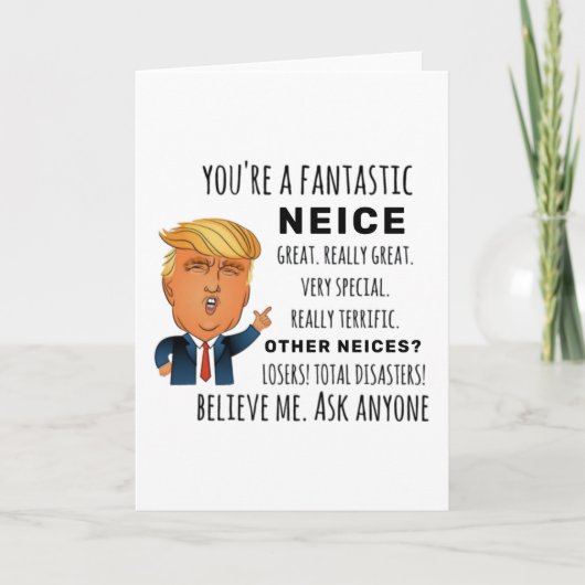 Carte Funny Neice Anniversaire Meilleur Cadeau (Devant)