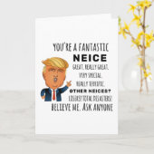 Carte Funny Neice Anniversaire Meilleur Cadeau (Fleur jaune)