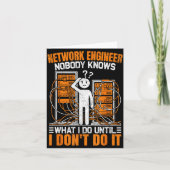 Carte Funny Network Engineer Design For Men Network Engi (Devant)
