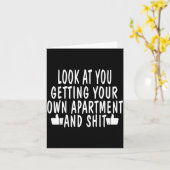 Carte Funny New Apartment House Warming Gift (Fleur jaune)