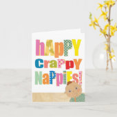 Carte Funny New Baby (Fleur jaune)