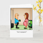 Carte Funny New Baby Félicitations Card (Fleur jaune)