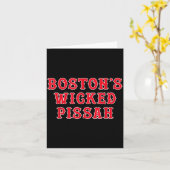 Carte Funny New England Boston's Wicked Ah  (Fleur jaune)