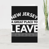 Carte Funny New Jersey A Great Place To Leave Fun Nj Sar (Devant)