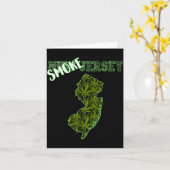 Carte Funny New Jersey Weed Weed Culture  (Fleur jaune)