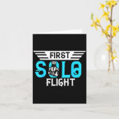 Carte Funny New Lot Design First Solo Flight Aircraft Lo (Fleur jaune)