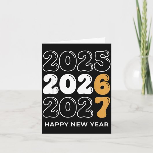 Carte Funny New Year 2026 Kids Six Seven 67 Meme  (Devant)