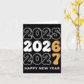 Carte Funny New Year 2026 Kids Six Seven 67 Meme  (Fleur jaune)