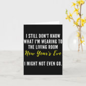 Carte Funny New Year's Eve Insrational Sarcastic Quote  (Fleur jaune)