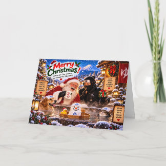 Carte Funny Ninja Christmas Card