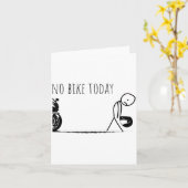 Carte Funny No Bike Today  (Fleur jaune)