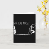 Carte Funny No Bike Today  (Fleur jaune)