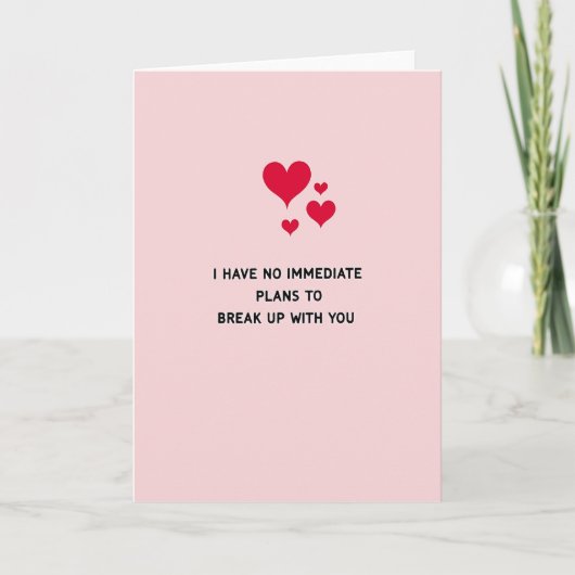 Carte Funny No Breakup Love Card (Devant)