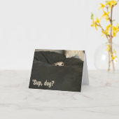 Carte Funny Note Card for Those Who Love Dogs (Fleur jaune)