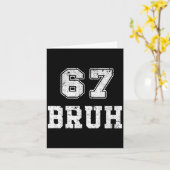 Carte Funny Number Bruh Meme Retro Gift Men, Boys Tee Fa (Fleur jaune)