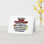 Carte Funny Nurse Practitioner ... OMG WTF (Fleur jaune)