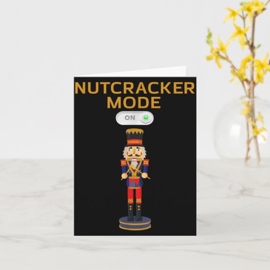 Carte Funny Nutcracker Shirt Christmas Nutcracker Mode O (Fleur jaune)