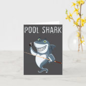 Carte Funny Ol Shark Ol Players Billiard  (Fleur jaune)