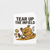 Carte Funny Onion Rings Baseball Base Infield Glove Soft (Devant)