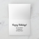 Carte Funny Optometrist Eye Doctor Cartoon Christmas (Intérieur)