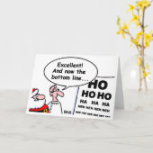 Carte Funny Optometrist Eye Doctor Cartoon Christmas (Fleur jaune)