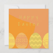 Carte Funny Orange Abstrait OEufs géométriques Texte per (Devant)