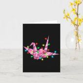 Carte Funny Origami Christmas Graphics Lights Lover  (Fleur jaune)