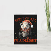 Carte Funny Ossums First Of All I'm A Delight Merry Chri (Devant)