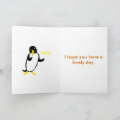 Carte Funny Ostrich, Granddaughter, add name, Birthday (Intérieur)